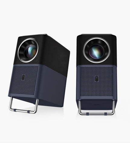 TCL A1SL5F-2AOFEU11 projector for home theater and TV viewing, shown projecting on a wall with a clear, bright image.