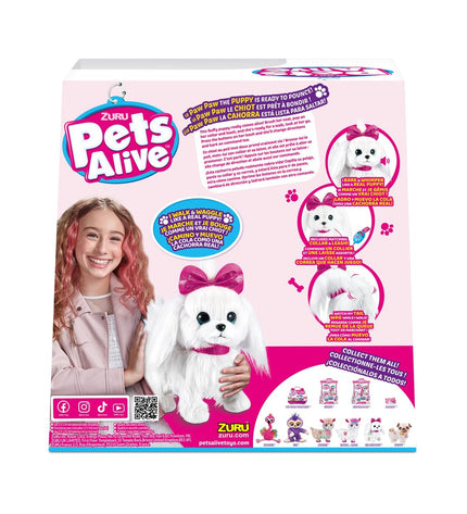 Electronic puppy toy by BigBuy Fun, Lil Paw Paw Puppy Pets Alive, interactive dog toy with size 30x18x30 cm on display.