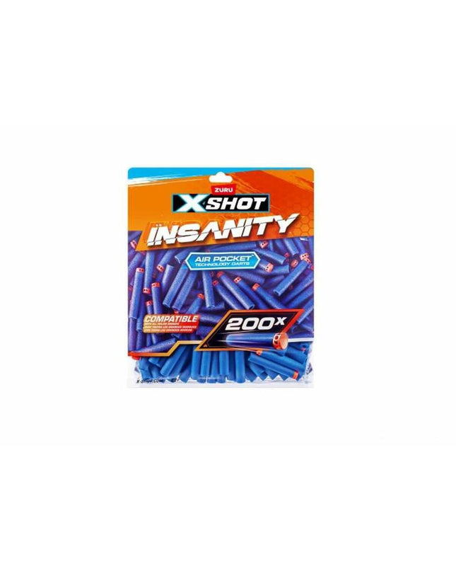 Zuru X-Shot darts toy set featuring colorful foam darts and a blaster for outdoor play and sports activities.