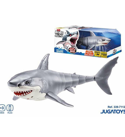 Zuru Robo Alive Shark Attack action figure toy with realistic shark design, suitable for children and collectors.
