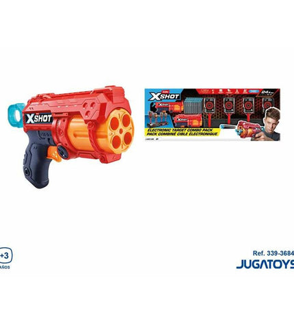 BigBuy Fun X-Shot toy pistol with colorful darts, ideal for outdoor play and target shooting activities.
