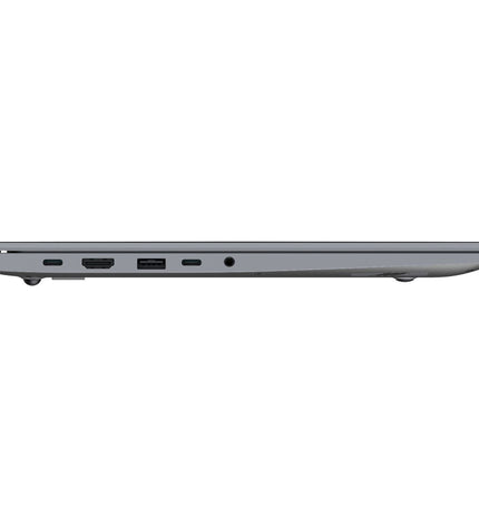 Tecno Laptop with calculator app open, showing calculations on the screen, sleek design, and brand logo visible.