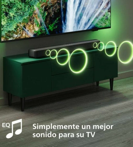 Philips TAB5109/10 gray 60W soundbar with sleek design, electronic audio equipment for immersive home sound experience