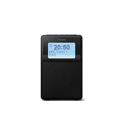 Philips TAR5100 radio alarm clock with digital display and control buttons, part of electronic audio and hi-fi equipment.