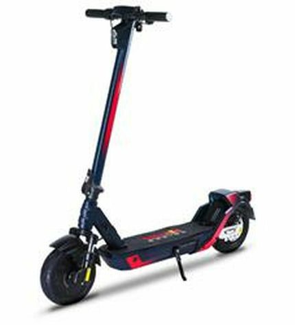 Red Bull electric scooter with 500W motor, 48V battery, designed for urban mobility and outdoor sports.