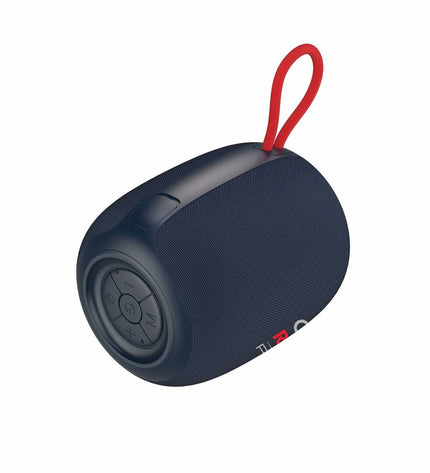 Red Bull RB-SK460 speakers in black with red accents, compact audio equipment for high-quality sound.