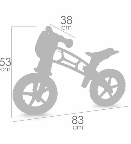 Decuevas Coco children's bicycle toy, colorful plastic ride-on bike with handles and wheels, suitable for outdoor play.