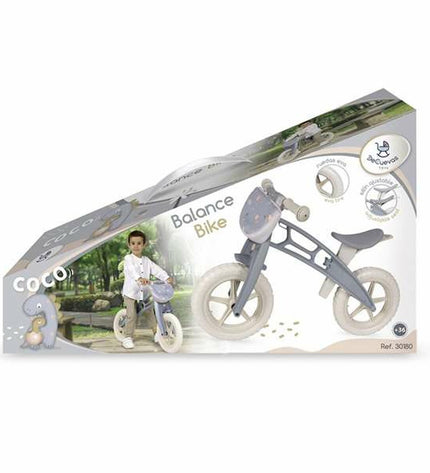 Decuevas Kinderfiets Coco toy in vibrant colors, designed for outdoor play, measuring 83 x 53 x 38 cm.