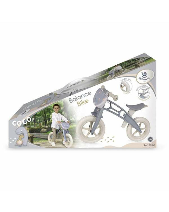 Decuevas Kinderfiets Coco toy in vibrant colors, designed for outdoor play, measuring 83 x 53 x 38 cm.