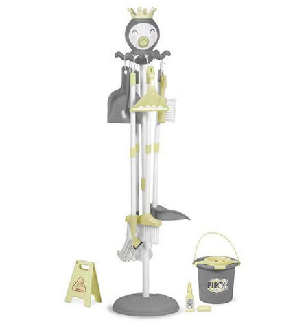 BigBuy Kids Reinig & Opberg Kit Pipo, toy cleaning and storage set in 23x23x100 cm size, designed for imaginative play and organization.