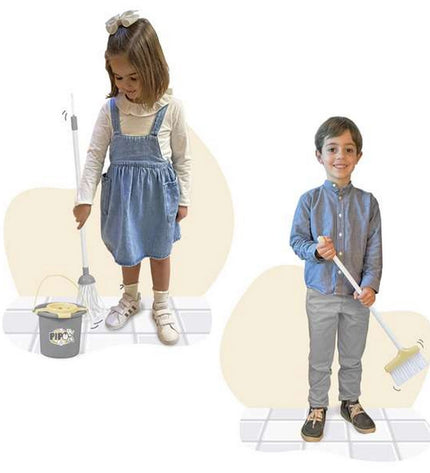 BigBuy Kids Reinig & Opberg Kit Pipo toy storage and cleaning set, 23x23x100 cm, for imaginative play and organizing toys.