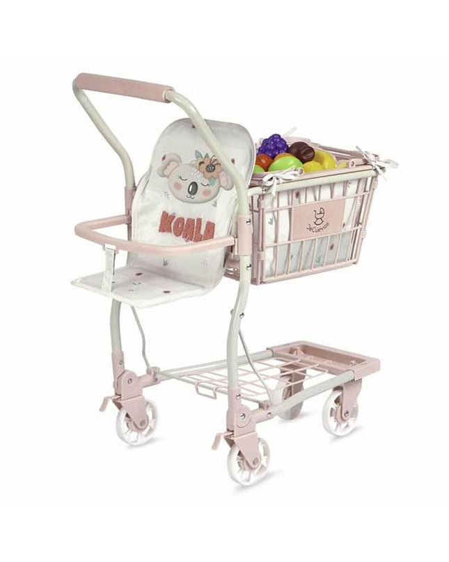Decuevas Koala toy cart in size 30x50x62 cm, made of playful plastic for children, perfect for imaginative game scenarios.