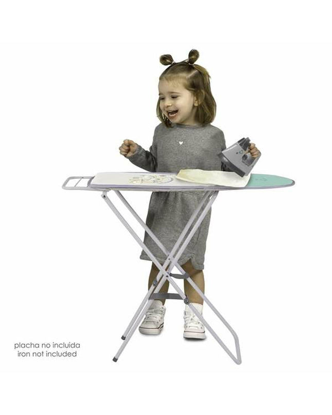 Decuevas Funny toy ironing board, 72x63x25 cm, made of colorful plastic, designed for pretend play and imiteerspelletjes.