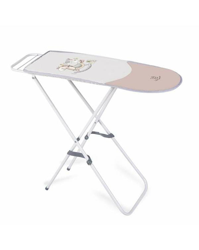 Decuevas roze speelgoedstrijkplank 63x72x25 cm, opvouwbaar, geschikt voor kinderspel en imiteerspelletjes.