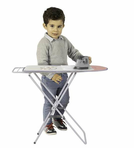 Pink foldable toy ironing board by Decuevas, 63x72x25 cm, designed for pretend play and imaginative games.