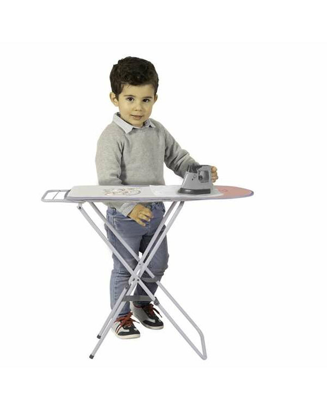 Pink foldable toy ironing board by Decuevas, 63x72x25 cm, designed for pretend play and imaginative games.