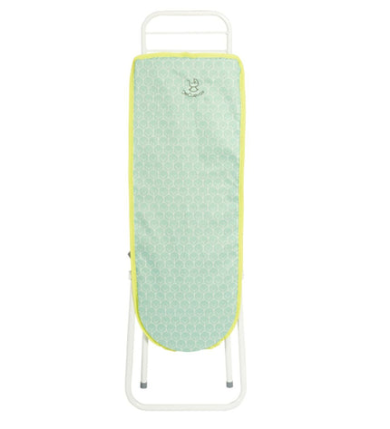 Decuevas toy ironing board 63 x 72 x 25 cm for pretend play, colorful plastic playset for children in imitation game activities.