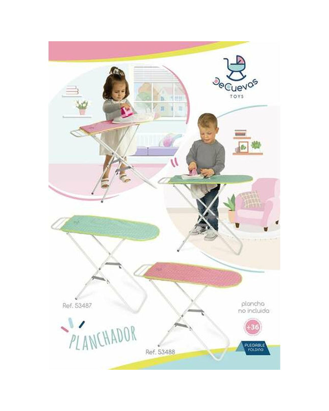 Decuevas toy ironing board, 63 x 72 x 25 cm, ideal for pretend play in the speelgoed en games category.
