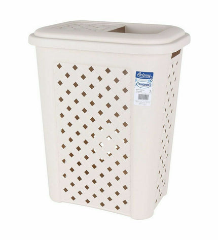 Six Tontarelli Arianna 30L beige waste bins for home and kitchen storage, sturdy and practical for organization.