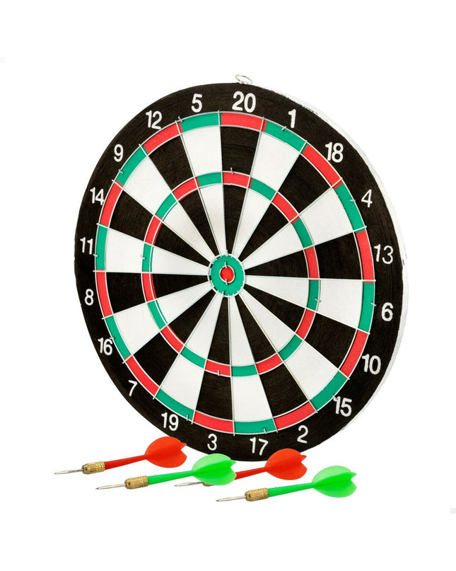 Set of 12 Aktive dartboards with 29x29x1.5 cm active targets for darts and outdoor sports, featuring colorful dartboard designs.
