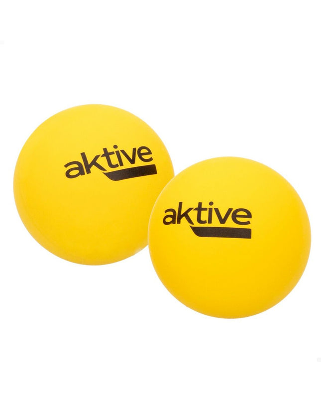 Set of 12 Aktive frontenis tennis balls with two extra parts, 55 cm diameter, suitable for outdoor sports.