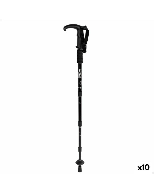 Set of 10 Aktive trekking poles, 110 cm, suitable for outdoor hiking and camping activities, lightweight and durable design.