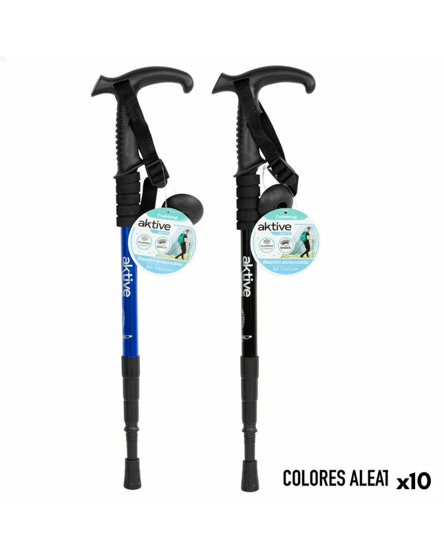 Set of 10 Aktive trekking trekking poles, 110 cm, suitable for outdoor hiking and camping activities.