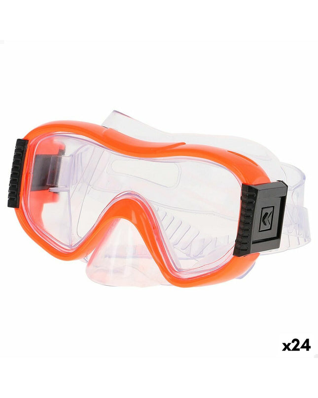 AquaSport Duikmasker set with 24 waterproof diving masks, suitable for water sports and outdoor aquatic activities.