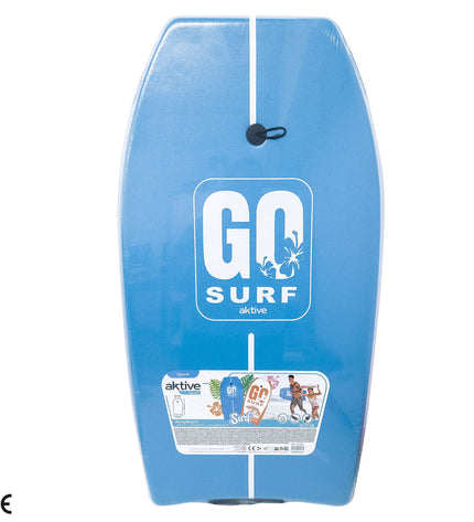 Aktive BodyBoard 48x94x5.5 cm for water sports, showing the blue and black bodyboard with textured surface and foam core.