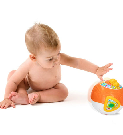Set of four Winfun music toys for babies, each measuring 15x15 cm, designed for young children to enjoy and develop sensory skills.