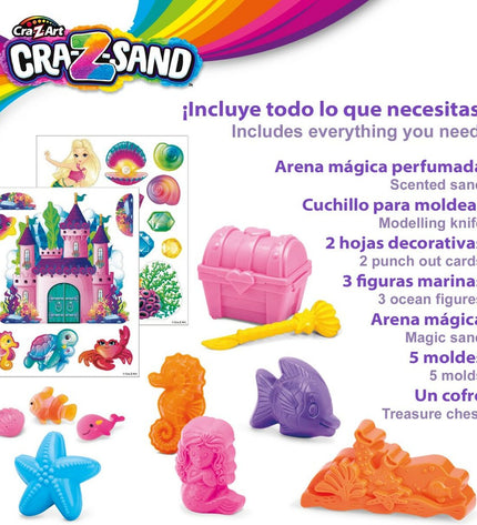 Three 850g containers of Cra-Z-Art Magic Sand for creative play and crafts, featuring colorful, moldable, and textured sand.