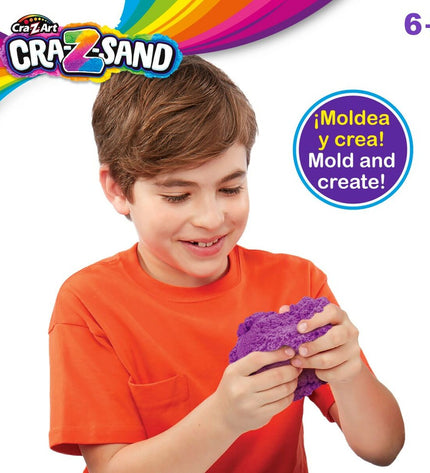 Three 850g packs of Cra-Z-Art Magisch Zand for creative play and craft activities, featuring colorful, moldable magic sand.
