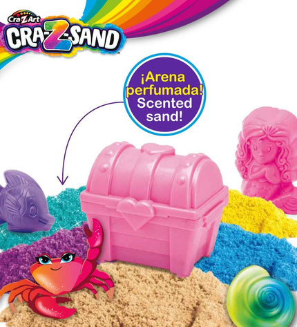 Cra-Z-Art Magisch zand set with three 850g containers of colorful, moldable magic sand for creative play and activities.