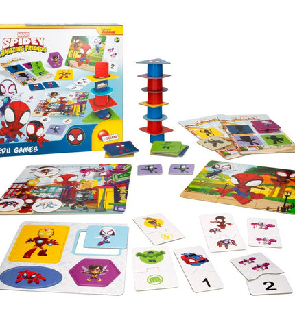 Set of six Spidey educational games and accessories, 24.5 cm, designed for fun and learning in toys and games category.