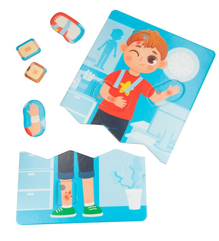 Lisciani Giochi Baby Doctor educational toy set with six colorful play accessories for children's pretend medical play.