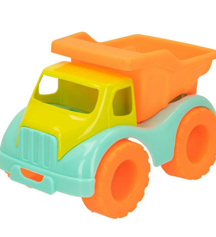 Set of 24 colorful plastic beach toy cars by Colorbaby, 18 cm long, for outdoor play and water activities.
