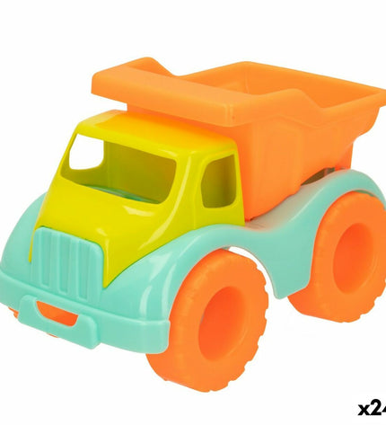 Colorbaby 18 cm plastic beach toy cars, set of 24, suitable for outdoor play and beach activities, colorful and lightweight.