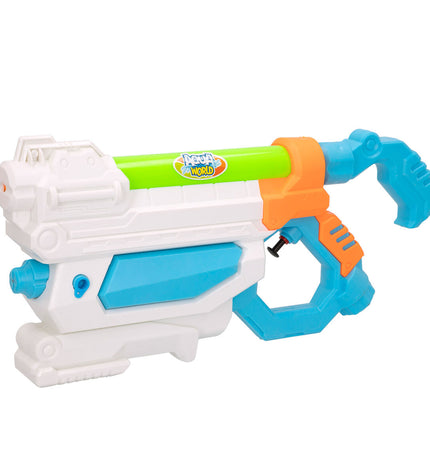 Colorbaby water pistols set, colorful plastic toy water guns for outdoor play, 33.5 x 15.5 x 6 cm, 6 pieces.