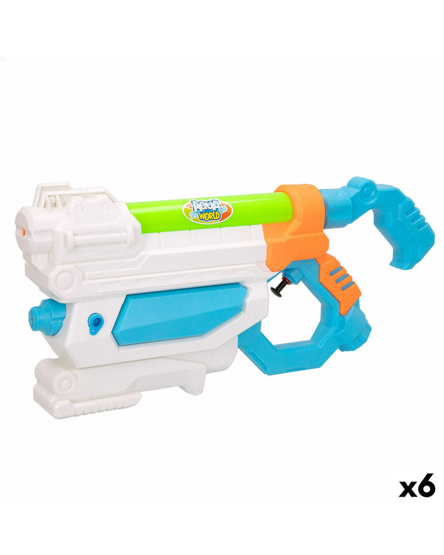 Colorbaby water gun toy set with six colorful water pistols, designed for outdoor play, measuring 33.5 x 15.5 x 6 cm.