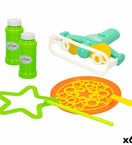 Colorbaby Bellenblaas set with six colorful bubble wands, ideal for outdoor play and outdoor toys.