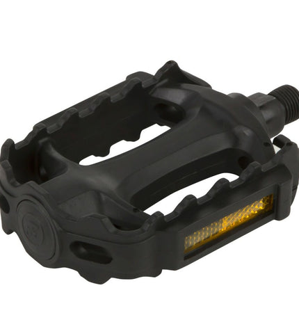 Set of 24 black Pedalen Aktive bike pedals, 11 x 3 x 8 cm, designed for sport and outdoor cycling, shown in the image.
