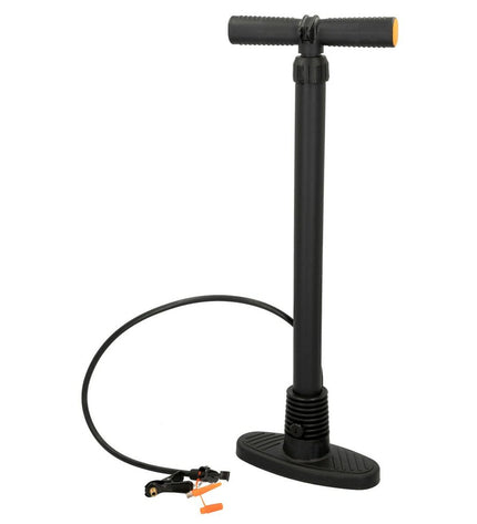 Set of 6 Aktive foot pumps for outdoor sports, camping, and hiking, with ergonomic handles and compact design.