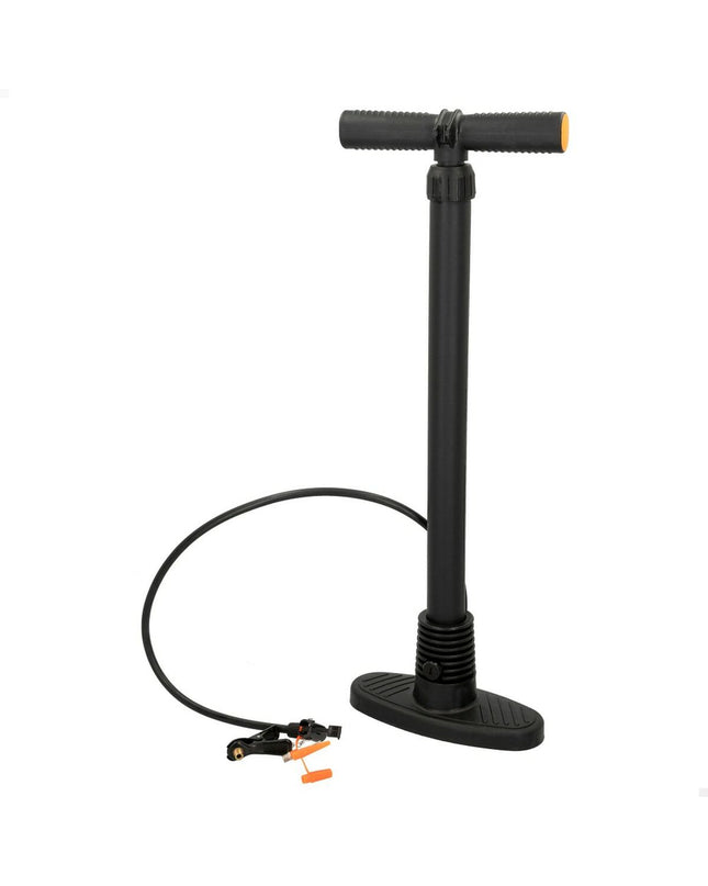 Set of 6 Aktive foot pumps for outdoor sports, camping, and hiking, with ergonomic handles and compact design.