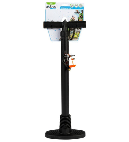 Set of six Aktive Voetpomp for outdoor cycling and camping, featuring compact design suitable for outdoor sports and hiking activities.