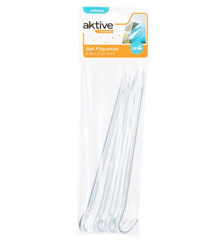 Set of 24 Aktive camping and outdoor sharing gear for hiking and camping activities, shown in a close-up image.