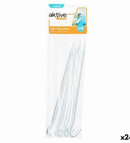 Set of 24 Campingharingen Aktive camping and outdoor carabiners, ideal for hiking and camping gear.
