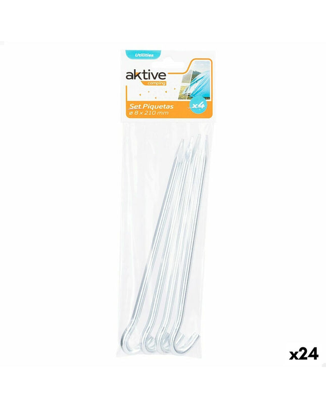 Set of 24 Campingharingen Aktive camping and outdoor carabiners, ideal for hiking and camping gear.