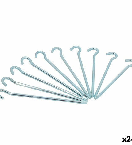 Set of 24 Aktive camping sharingen with 10 parts, 160mm length, 5mm diameter, ideal for outdoor camping and hiking gear.