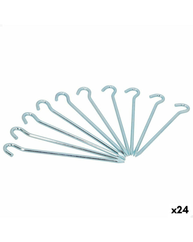 Set of 24 Aktive camping sharingen with 10 parts, 160mm length, 5mm diameter, ideal for outdoor camping and hiking gear.
