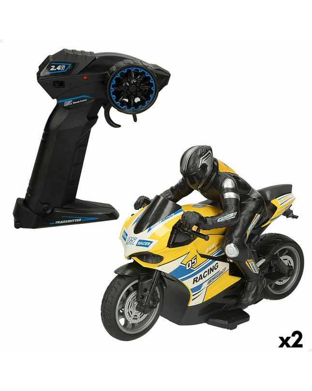 Two Speed & Go remote-controlled toy cars, 1:10 scale, with detailed features and vibrant colors for play and collection.